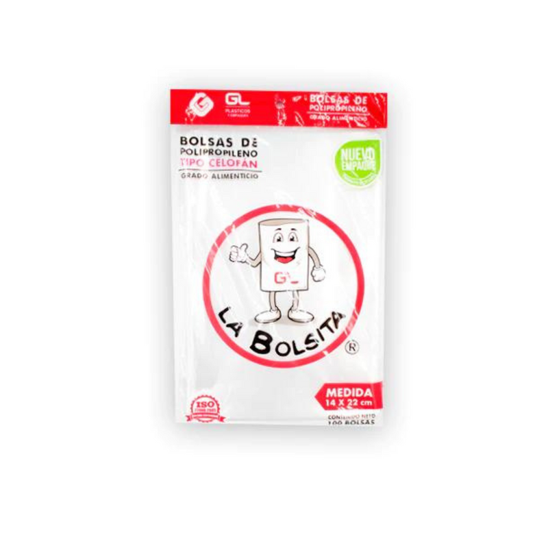 Bolsa de Polipropileno (Celofán) 14X22 cm KG