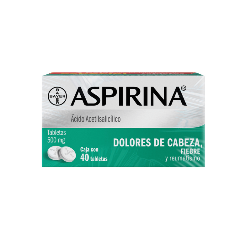Aspirina Acido Acetilsalicilico 40pz