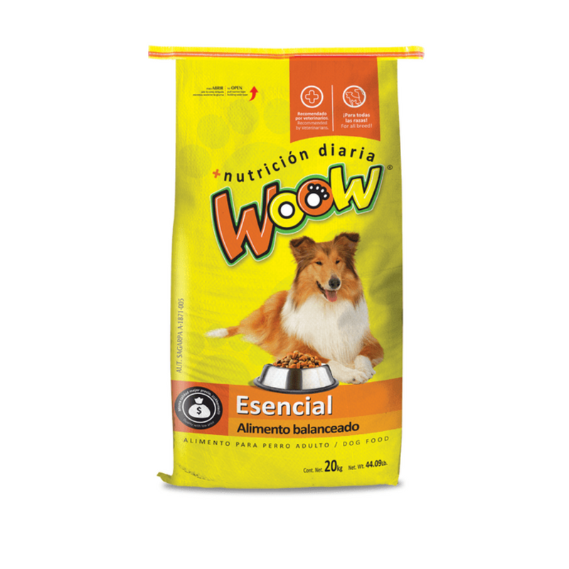 AM WOOW ESENCIAL EXTRUIDO ADULTO 20KG