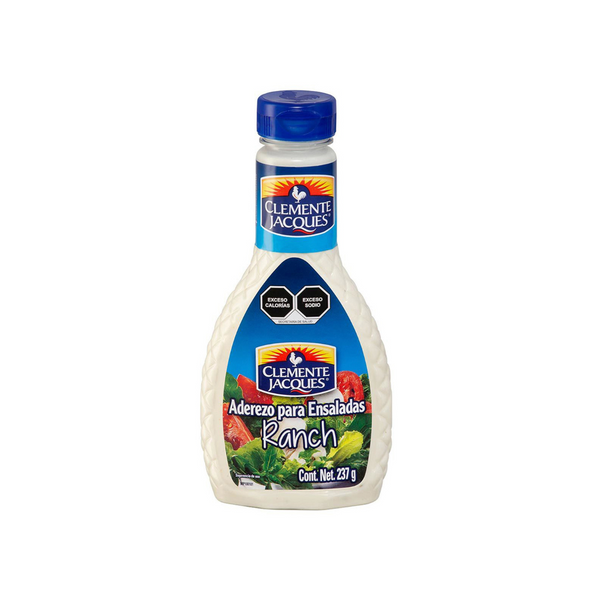 Aderezo ranch clemente jacques Cont. 1pz. 237ml.