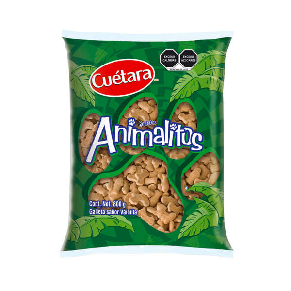 Galleta Cuetara animalito  sabor vainilla . 800g.