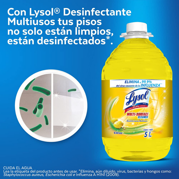 Desinfectante multiusos Lysol citrus 5 lt