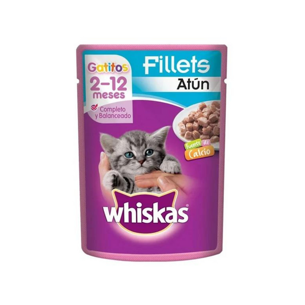 Alimento para Gato Whiskas Gatitos Fillets Atún 85 g