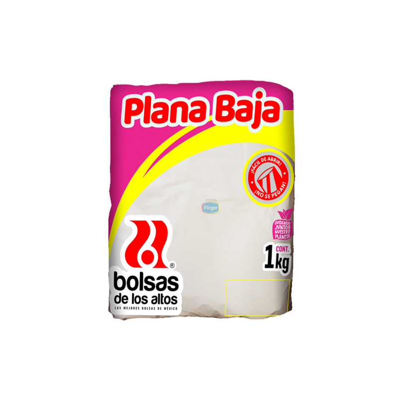 Bolsa Plana Baja 10x25 los altos 1kg.