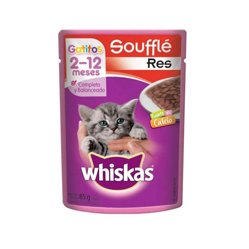 Alimento para Gato Whiskas Gatitos Soufflé Res 85 g