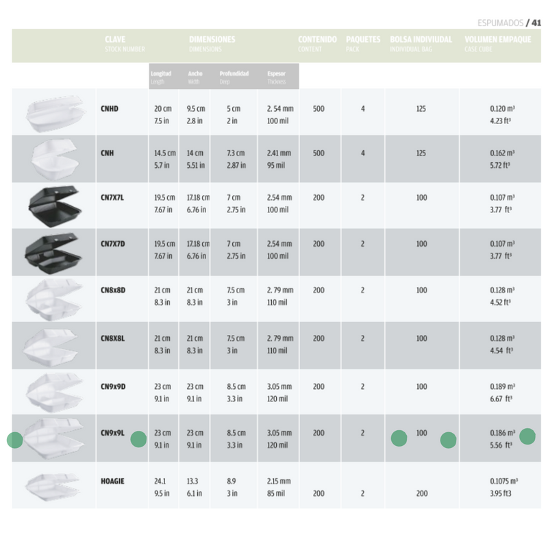 Contenedor 9x9 Liso Reyma 50pz
