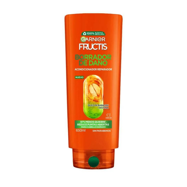 Acondicionador Garnier Fructis Borrador De Daño +Biotina 650mL
