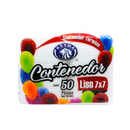 Contenedor 7x7 liso Reyma 50pz