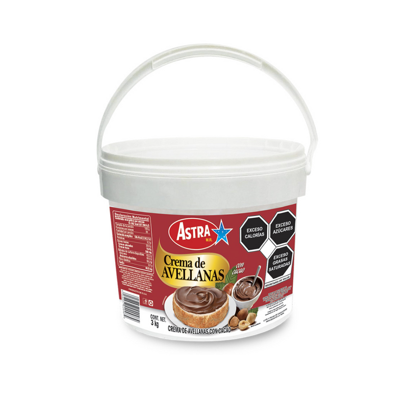 Crema de Avellanas Astra 3 Kg