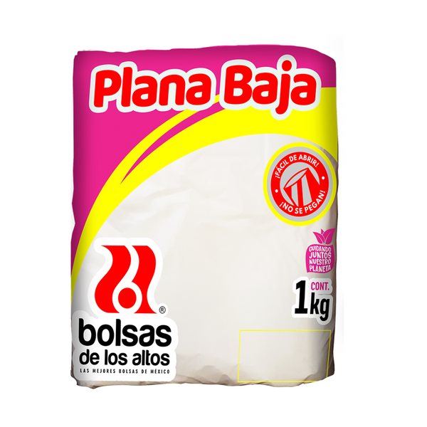 Bolsa Plana Baja 25x35 De los Altos 1kg.