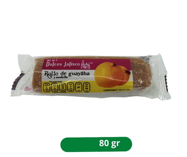 Rollo de Guayaba y membrillo Dulces jalisco Cont. 80gr.