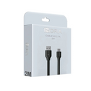 Cable Tipo C 2.1a Micro Usb 2mts Datos 1hora negro