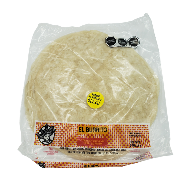 Tortillas de Harina Trinitis para Burrito Cont. 8pz. 500gr.