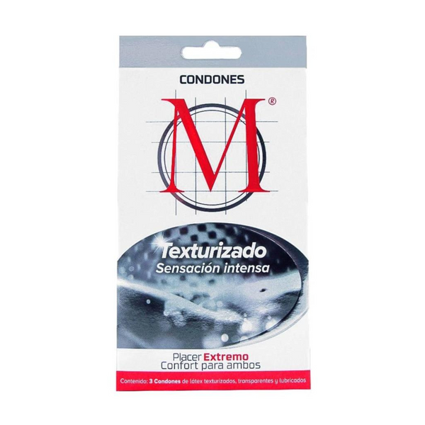 CONDONES M TEXTURIZADOS 3 PIEZAS