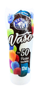 Vaso Plástico 12oz. Reyma Cont. 50pz.