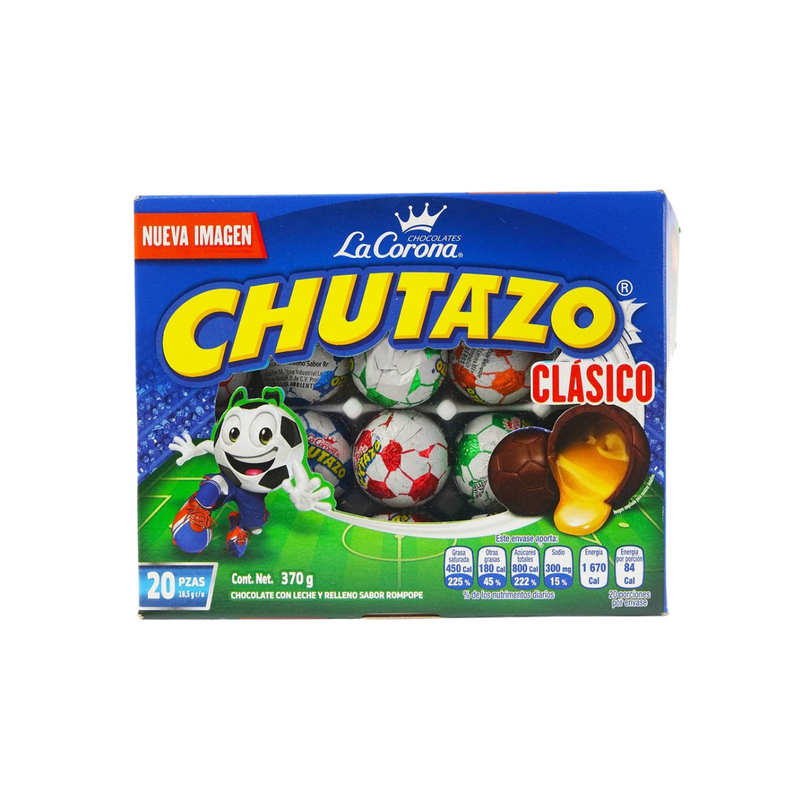 Chocolate Chutazo Ricolino Relleno Rompope 370gr/ 20pzs
