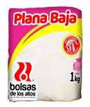 Bolsa Plana Baja 15x25 De los altos 1kg.
