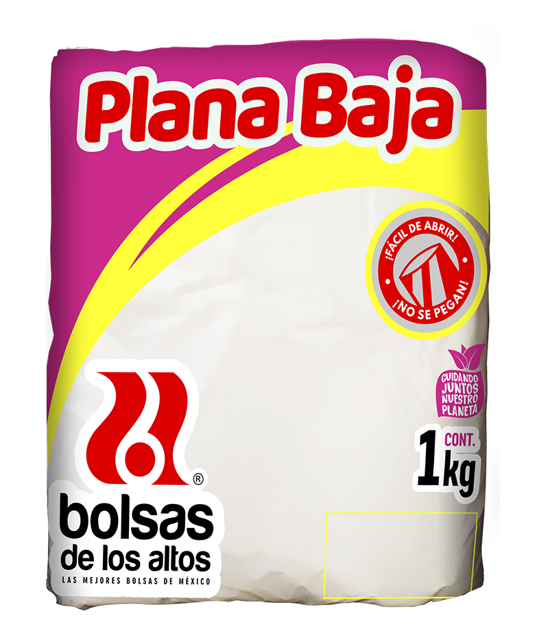 Bolsa Plana Baja 15x25 De los altos 1kg.