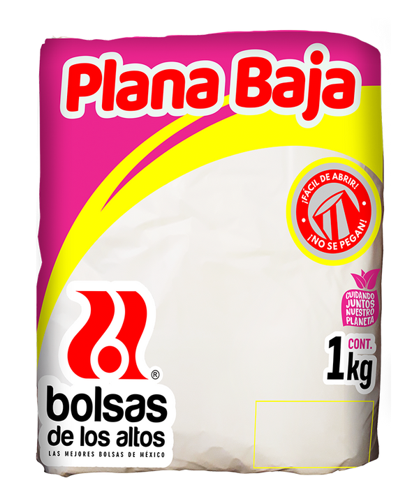 Bolsa Plana Baja 20x30 De los altos 1kg.