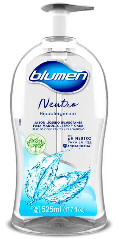 Jabon liquido Blumen Neutro Hipoalergenico 525ml