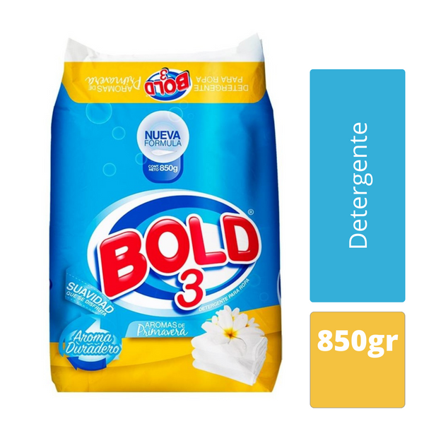 Detergente Bold 3 Flores de primavera en polvo 850gr
