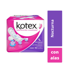 Toalla Femenina Kotex Proteccion avanzada  Nocturna con/alas Cont. 10pz.