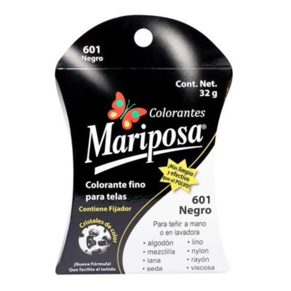 Colorantes Mariposa 601 negro 32g.