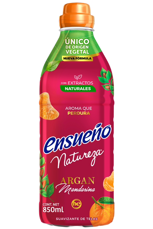 Suavizante de telas Ensueño Mandarina Cont. 850ml.