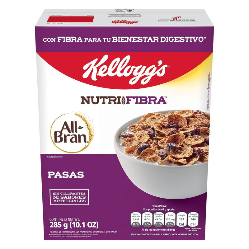 Cereal kellogs all-bran Nutrifibra 285gr