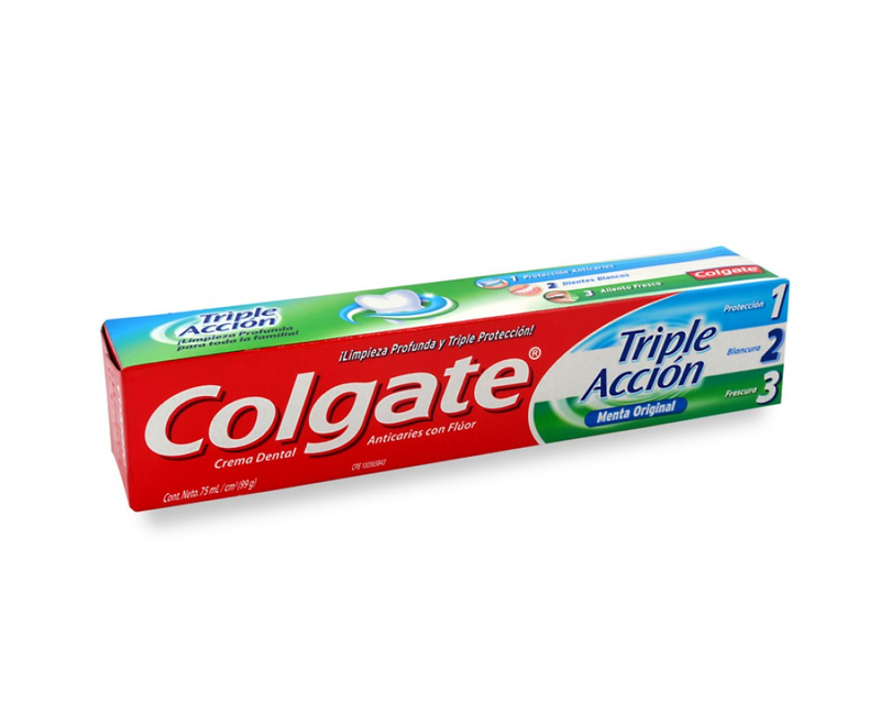 Pasta dental Colgate Triple accion Menta original 75ml