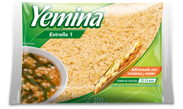 Sopa de estrella 1 yemina 200g.