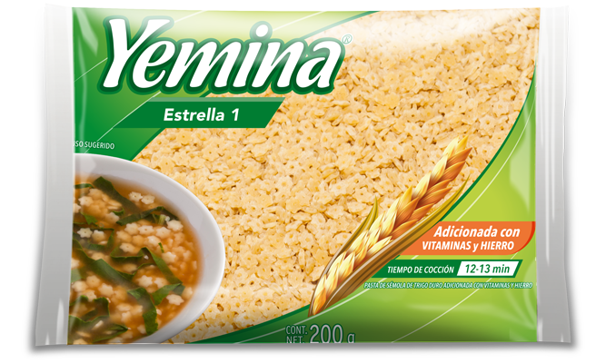 Sopa de estrella 1 yemina 200g.