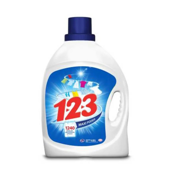 Detergente 123 fresca blancura liquido Cont. 4,65lt.