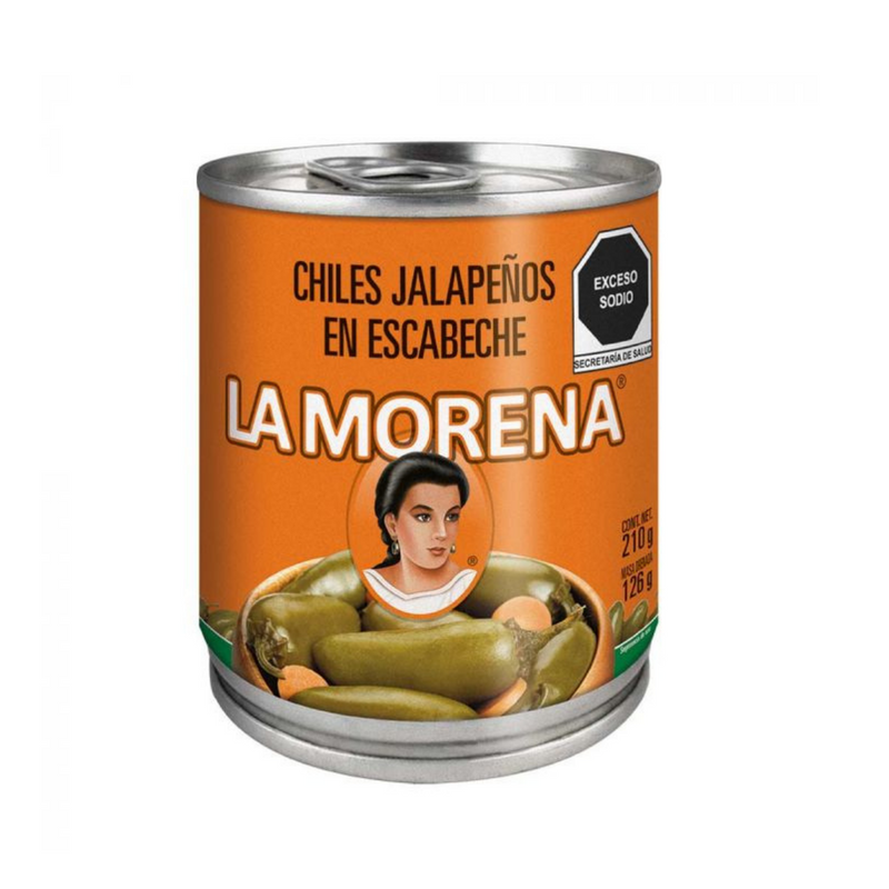 Chiles jalapeños en escabeche 210 g La Morena
