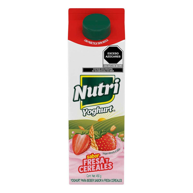 Yoghurt Fresa y cereales Nutri 450g.