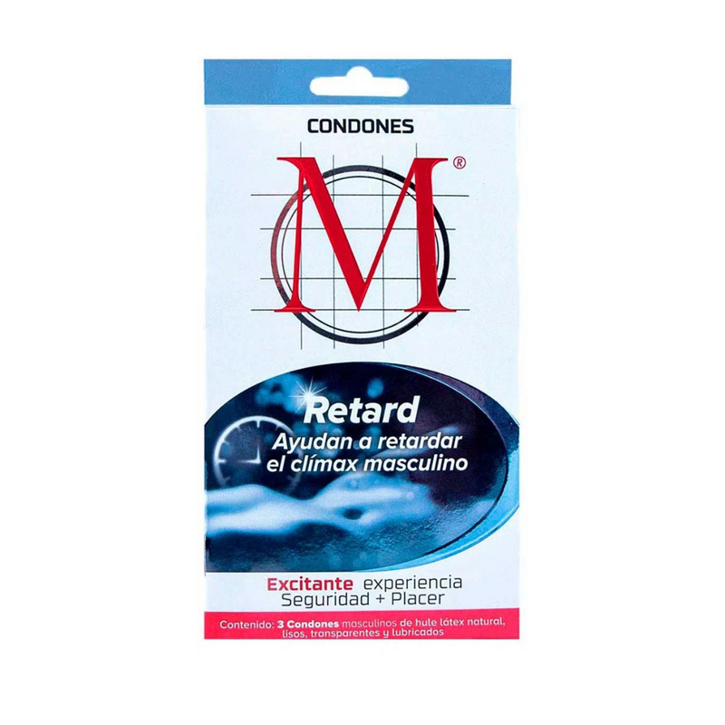 Condones de Látex M Force Retard 3 Condones