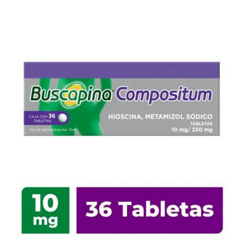 BUSCAPINA COMPOSITUM 10/250MG 36 TABS 1601
