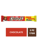 Chocolate Carlos V estilo suizo 2 pz 34gr