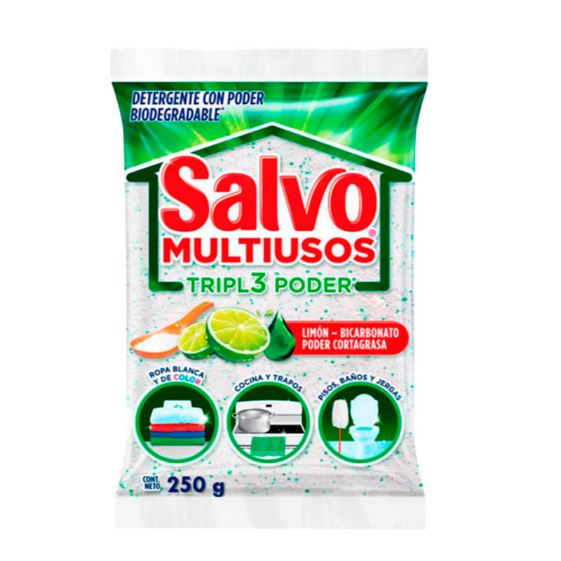 Detergente Salvo multiusos limon bicarbonato Cont. 250gr.