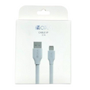 Cable 1hora iphone USB-LIGHTNING  2.4A 1m Carga Rápida Y Datos Uso Rudo