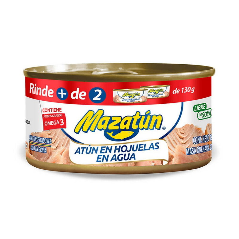 Atun mazatun en agua en lata 285gr.
