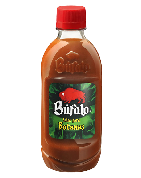salsa picante para botanas bufalo 380gr