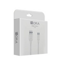 Cable 1hora Usb Tipo C Tipo C 2.1a Turbo Carga 1m blanco