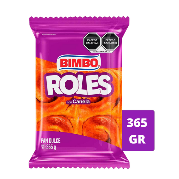 Roles de Canela Bimbo Cont. 365gr.