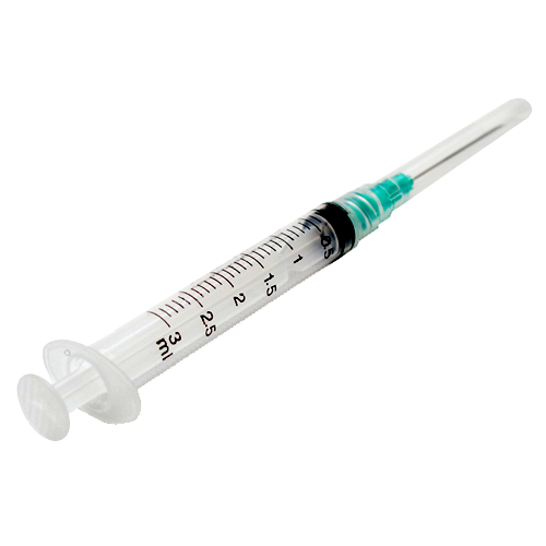 Jeringa 3ml. 22GX32mm.(1 1/4) BD Plastipack  Cont. 1pz.
