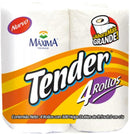 Papel higienico Tender 4pz 300 hojas