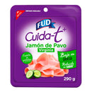 Jamon de pavo virginia FUD Cuida-T bajo en grasa y reducido en sodio 290g.