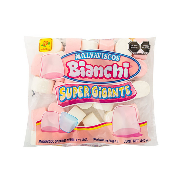 Bombón Bianchi Súper Gigante Blanco y Rosa 840gr