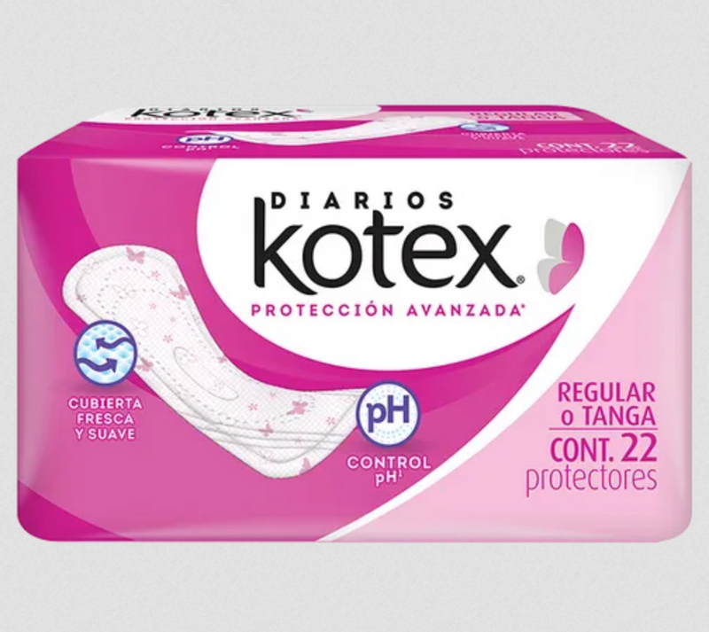 Pantiprotectores Kotex regular Cont. 22pz.