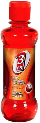 Lustrador de muebles 3 en 1 rojo 240ml